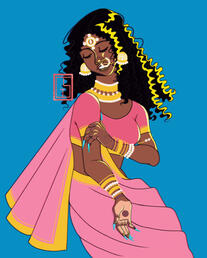 Woman in saree